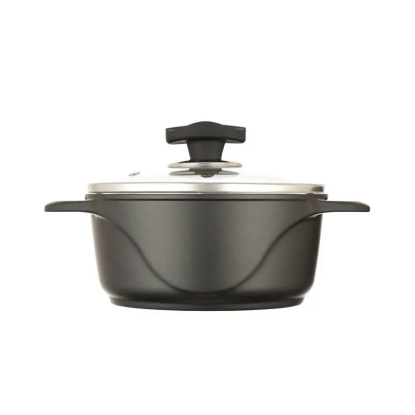 عکس قابلمه آلومینیومی عروس مدل ویکتوریا سایز 24 رنگ مشکی مات | ثمین