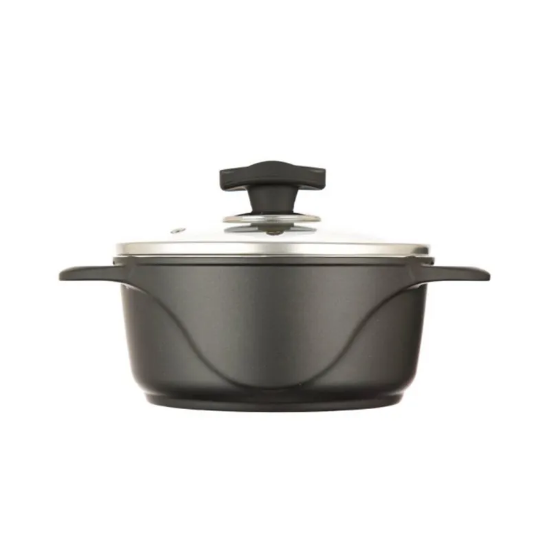 عکس قابلمه آلومینیومی عروس مدل ویکتوریا سایز 24 رنگ مشکی مات | ثمین