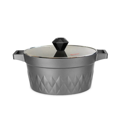 نمای نزدیک از کف قابلمه Onyx سایز ۲۴ با روکش تیتانیوم | فروشگاه ثمین