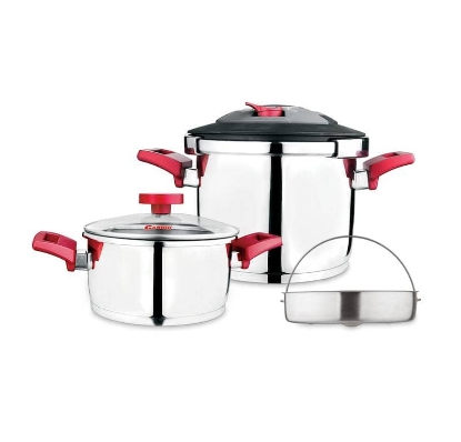 زودپز استیل دوقلو کاندید فونیکس با ظرفیت ۴ و ۶ لیتر، مقاوم و با کیفیت | کالای آشپزخانه ثمین