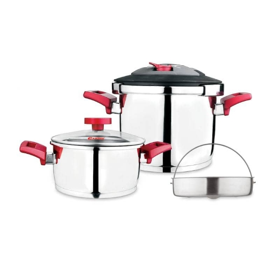 زودپز استیل دوقلو کاندید فونیکس با ظرفیت ۴ و ۶ لیتر، مقاوم و با کیفیت | کالای آشپزخانه ثمین