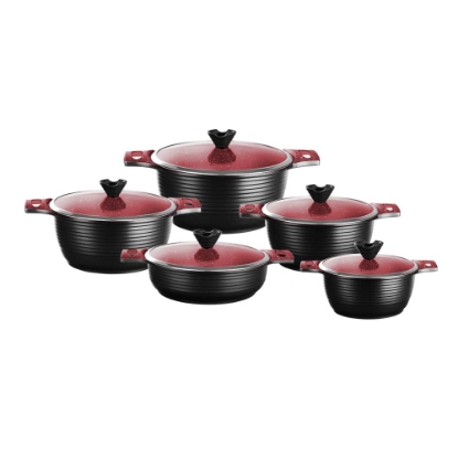 تصویر  سرویس قابلمه 10 پارچه گرانیتی کاندید مدل اوربیت در 8 رنگ شیک