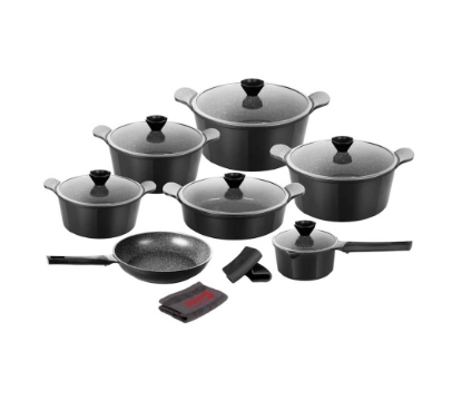 تصویر  سرویس قابلمه کاندید مدل اسکار 16 پارچه بایوگرانیتی در 3 رنگ