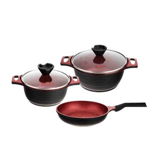 تصویر  سرویس 5 پارچه گرانیتی کاندید مدل پیاژه پلاس