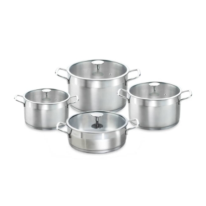 تصویر  سرویس 8 پارچه استیل کاندید مدل دانته