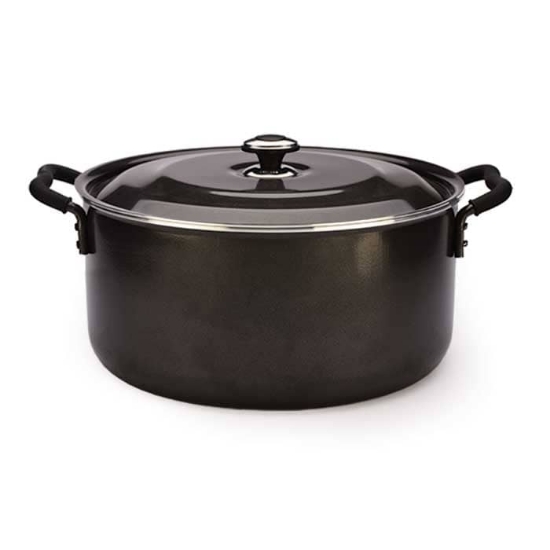 تصویر  قابلمه گرانیتا زرساب قطر ۴۰ سانت با درب فلزی