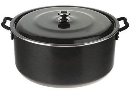 تصویر  قابلمه گرانیتا زرساب قطر ۴۵ سانت با درب فلزی