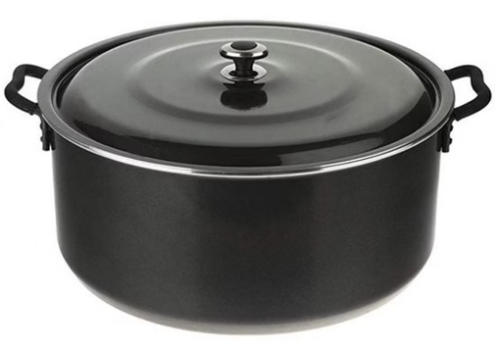 تصویر  قابلمه گرانیتا زرساب قطر ۴۵ سانت با درب فلزی