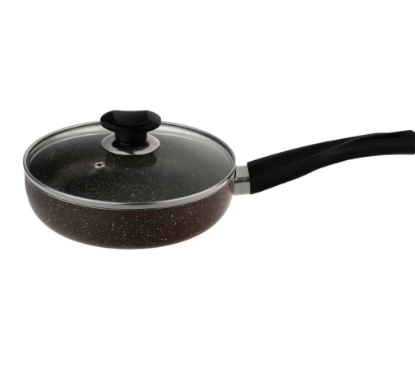 تصویر  تابه تک دسته درب دار گرانیت زرساب مدل ویولت سایز 20