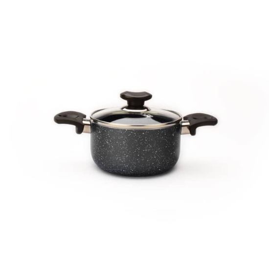 تصویر  قابلمه گرانیت زرساب مدل ویولت  سایز 16