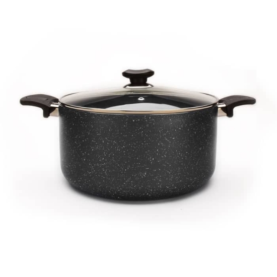 تصویر  قابلمه گرانیت زرساب مدل ویولت  سایز 28