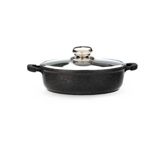 تصویر  قابلمه کوتاه گرانیت زرساب مدل گریپ سایز 24