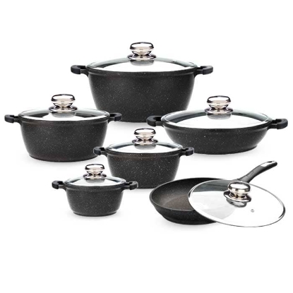 تصویر  سرویس 12 پارچه گریپ زرساب