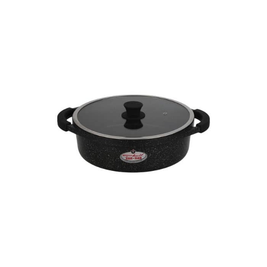 تصویر  قابلمه کوتاه گرانیت زرساب مدل مونارک سایز ۲۰