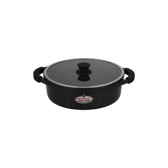 تصویر  قابلمه کوتاه گرانیت زرساب مدل مونارک سایز ۲۴