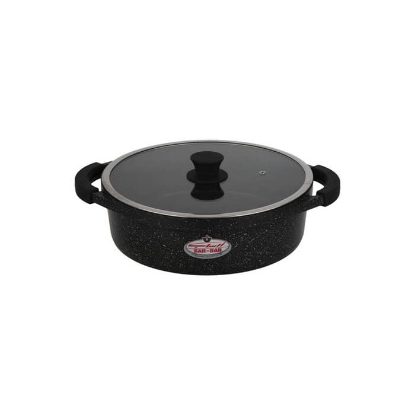 تصویر  قابلمه کوتاه گرانیت زرساب مدل مونارک سایز ۲۸