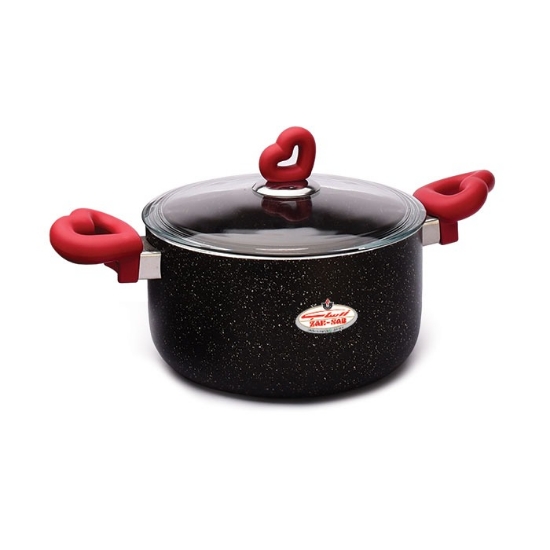 تصویر  قابلمه گرانیت دستگیره قلبی زرساب سایز 20