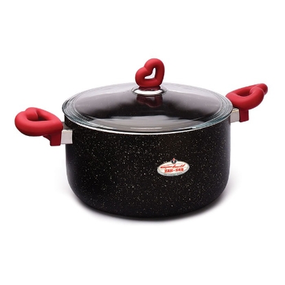 تصویر  قابلمه گرانیت دستگیره قلبی زرساب سایز 24