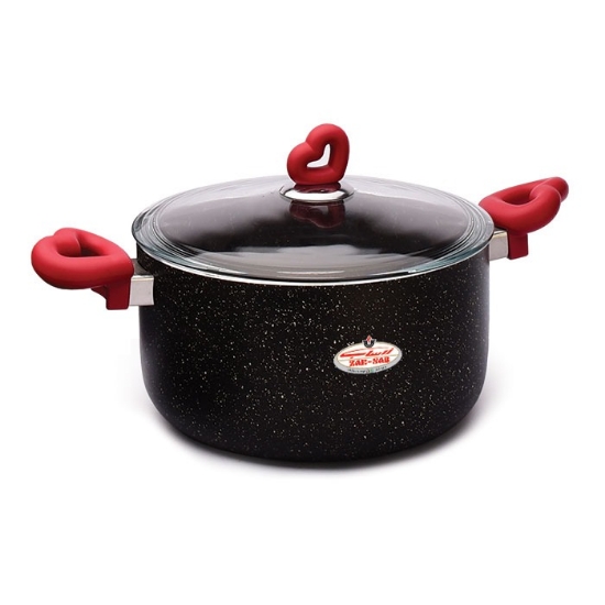 تصویر  قابلمه گرانیت دستگیره قلبی زرساب سایز 24