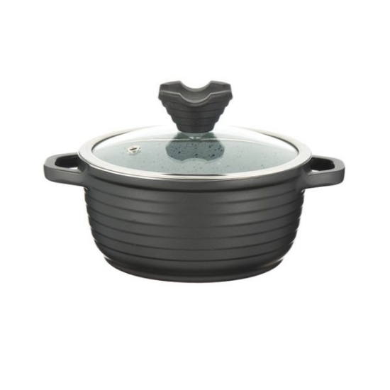 تصویر  قابلمه عروس مدل کلاسيک خطی سایز 16