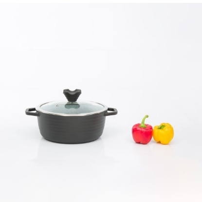 تصویر  قابلمه عروس مدل کلاسيک خطی سایز 26 بلند