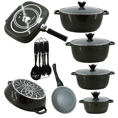 تصویر  سرویس 19 پارچه عروس مدل کلاسيک خطی