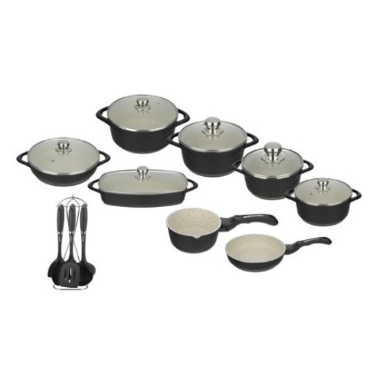 تصویر  سرویس پخت و پز ۲۱ پارچه عروس مدل ویکتوریا