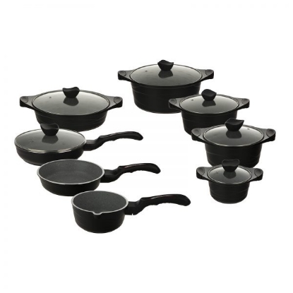 تصویر  سرویس پخت و پز ۱۴ پارچه عروس مدل موج